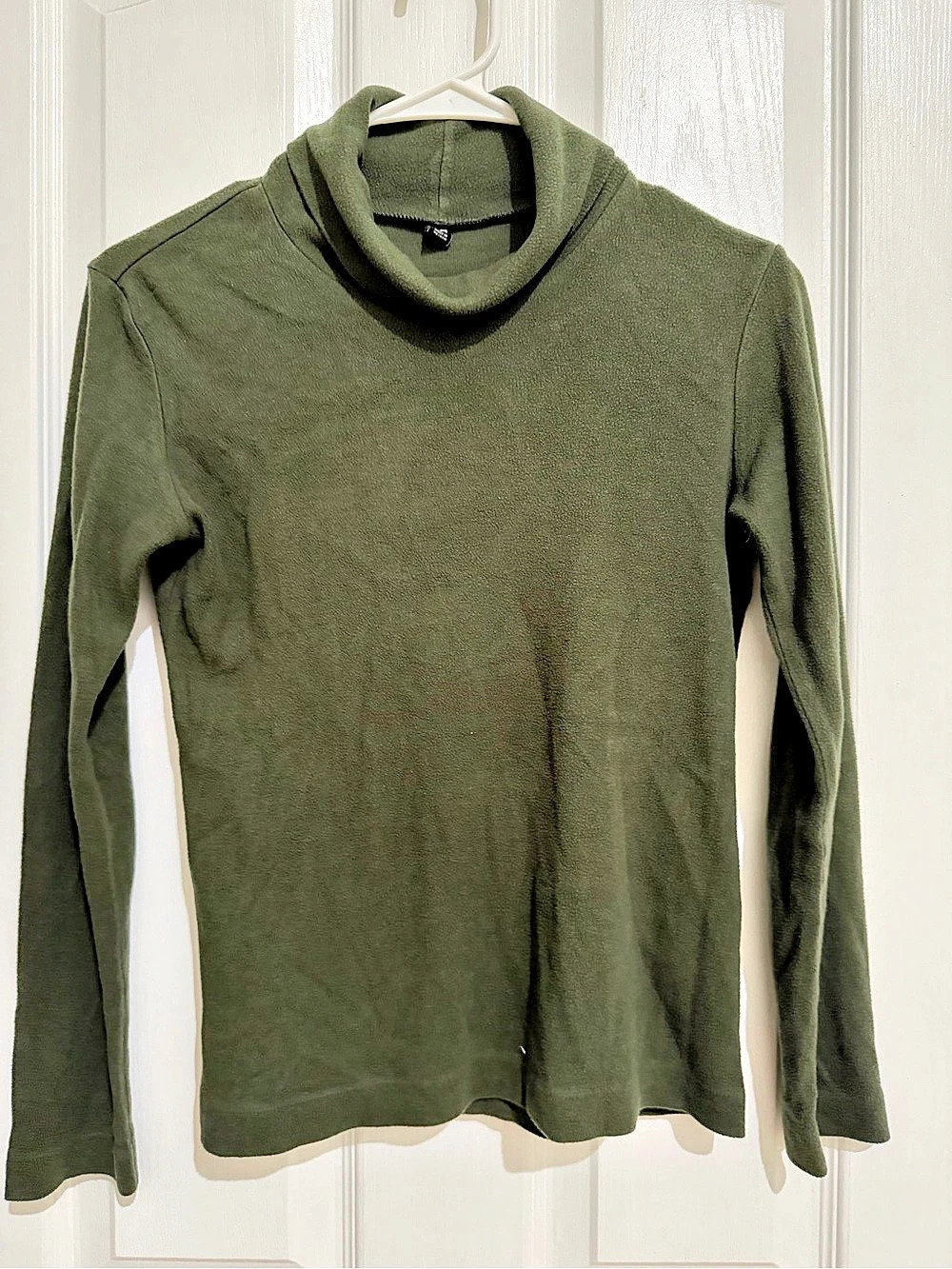 UNIQLO HEATTECH Fleece Turtleneck Long Sleeve Green Small